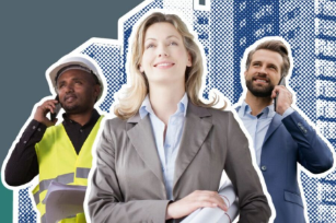 Three building industry professionals.