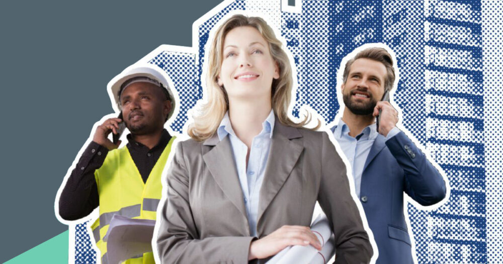 Three building industry professionals.